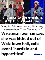Walz town hall series comes as the national Democratic Party launched an initiative called ''People's Town Halls,'' promoted as open and inclusive forums for constituents to have their voices heard, even in Republican-held districts. But the Walz events seem more like a ''secret society'' designed to shut out dissenting viewpoints.